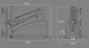 350TH Clad Lift - Dimensions 